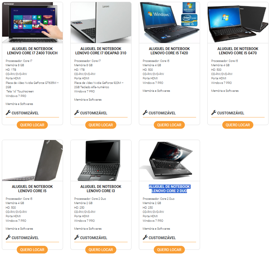 Aluguel de Notebook Lenovo para Eventos - Atendimento para Empresas - Compumake
