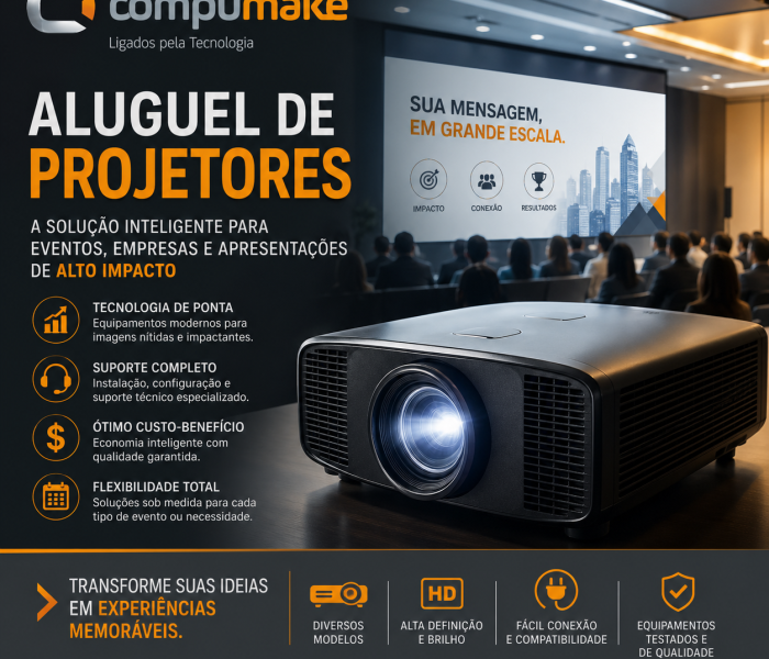 Aluguel de Projetores a solução inteligente para eventos, empresas e apresentações de alto impacto