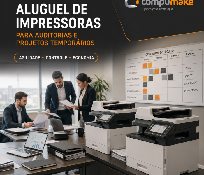 Aluguel de Impressoras para Auditorias e Projetos Temporários Eficiência sem Investimento Permanente