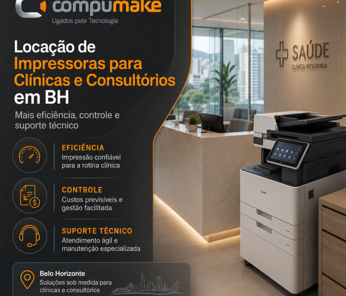 Locação de Impressoras para Clínicas e Consultórios em BH Mais Eficiência, Controle e Suporte Técnico
