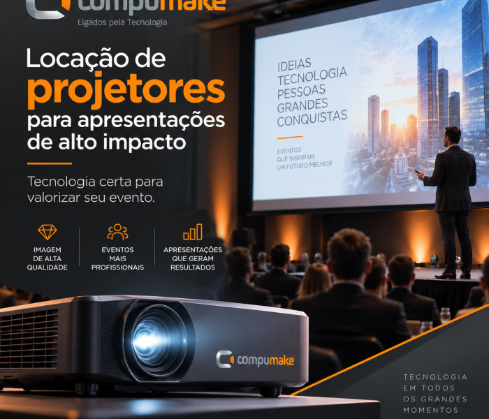Locação de projetores para apresentações de alto impacto tecnologia certa para valorizar seu evento